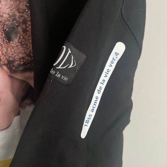 Acmé de La Vie ADLV BABY FACE HOODIE BLACK DONUT Size 1 Oversized Travis Scott - Picture 3 of 11
